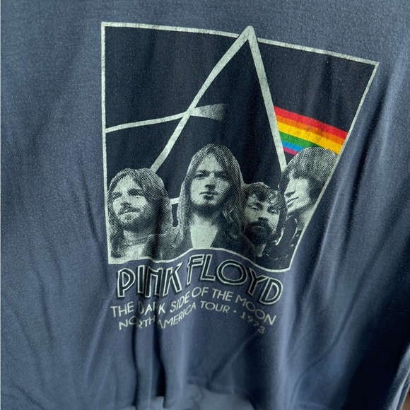 Pink Floyd distressed graphic band tee T-shirt muscle tee tank top oversized - Picture 4 of 4